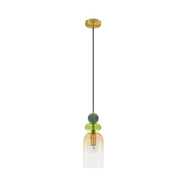 Zelta krāsas stikla piekaramā lampa ø 11 cm Murano – Nova Luce