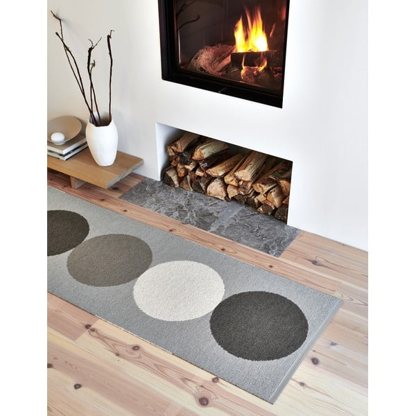 Pelēks/krēmkrāsas iekštelpu un āra paklājs 70x140 cm Otto Clay – Pappelina-image-1