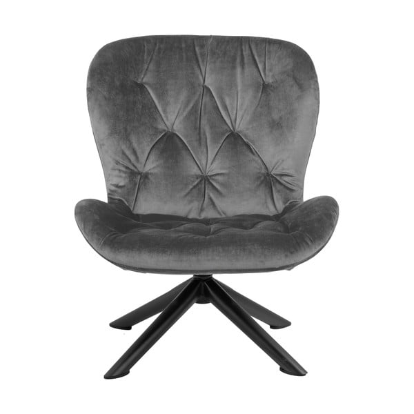 Pelēks samta krēsls Actona Batilda-image-2