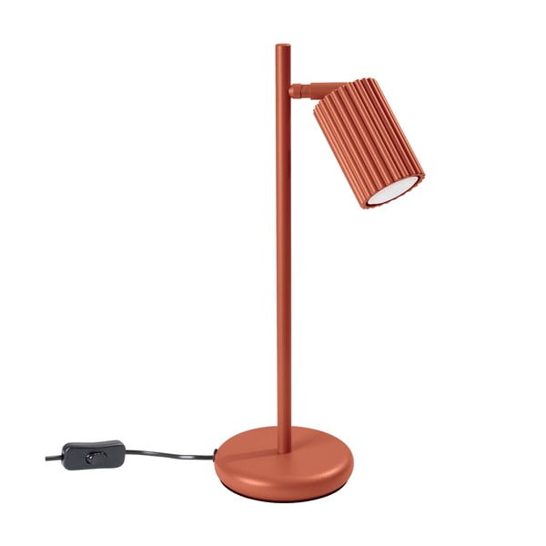 Ķieģeļu sarkana galda lampa (augstums 43 cm) Gleam – Nice Lamps