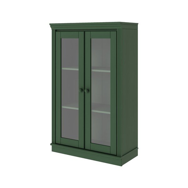 Zaļa priedes masīvkoka vitrīna 74x118x35 cm Anita – Støraa-image-4