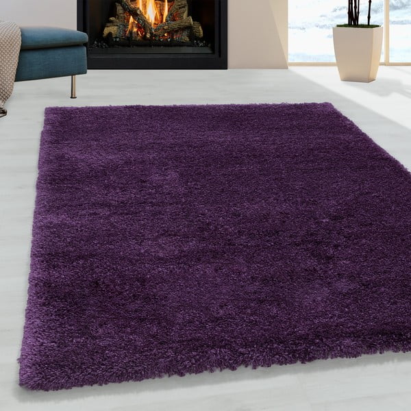 Tumši violets paklājs 160x230 cm Fluffy – Ayyildiz Carpets-image-1