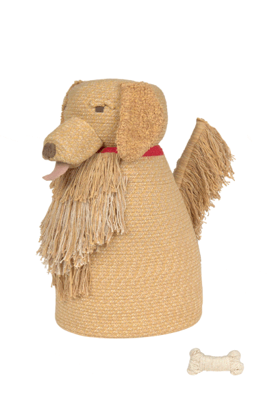 Bēšs tekstila bērnu rotaļlietu grozs 40x30x55 cm Luna – Lorena Canals