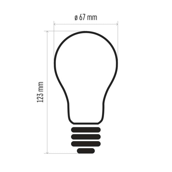 LED spuldze Filament A67 Warm White, 17W E27 - EMOS-image-2