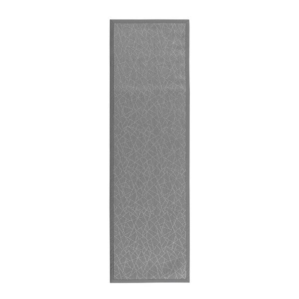 Gaiši pelēks celiņa paklājs no PVC 60x200 cm Geo Silver – Casa Selección