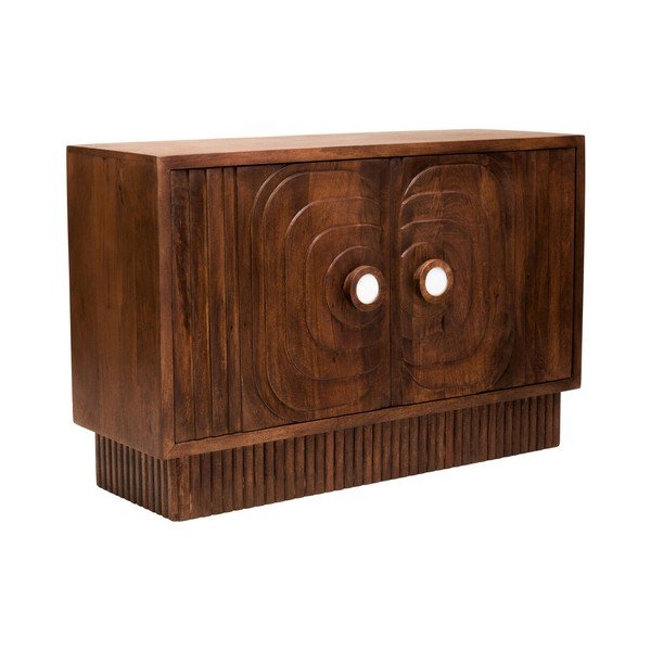 Tumša dabīga toņa mango masīvkoka kumode 40x75x116 cm Sangar – Premier Housewares