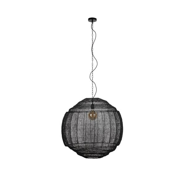 Melna piekaramā lampa ø 70 cm Meezan – Dutchbone