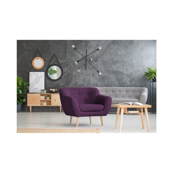 Violets krēsls ar gaišām kājām Mazzini Sofas Sicile-image-4