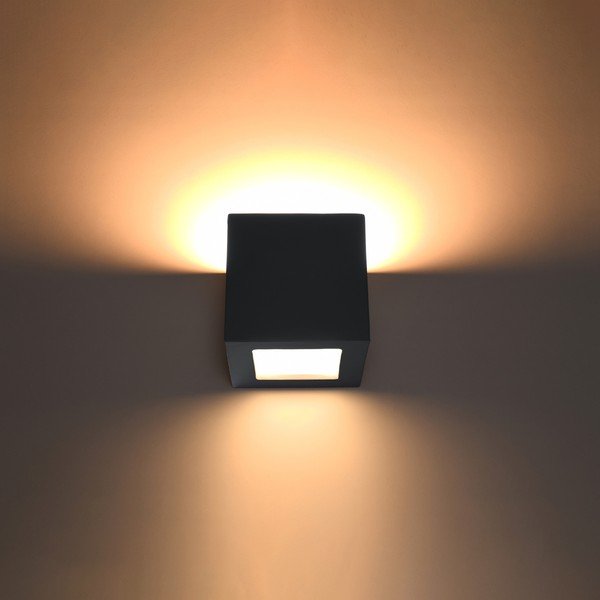 Melna sienas lampa Leo – Sollux-image-1
