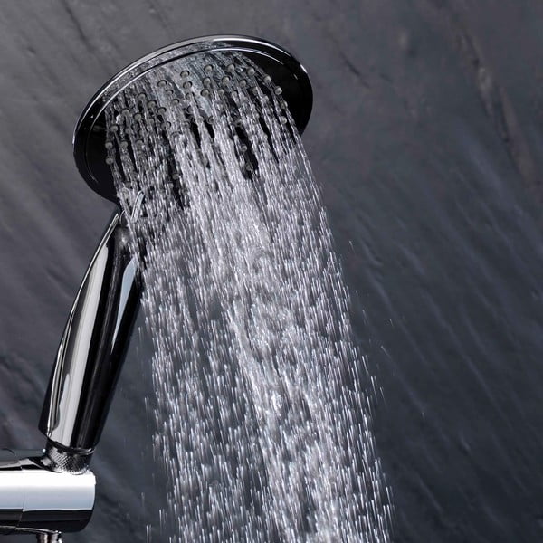 Matētas sudraba krāsas plastmasas dušas komplekts ar rokas dušu 70 cm Hydro – douceur d'intérieur-image-2