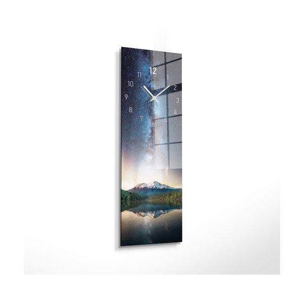 Stikla sienas pulkstenis Milky way - Styler-image-2