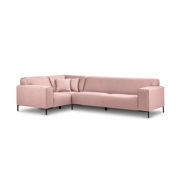 Rozā stūra dīvāns Cosmopolitan Design Seviļa, kreisais stūris