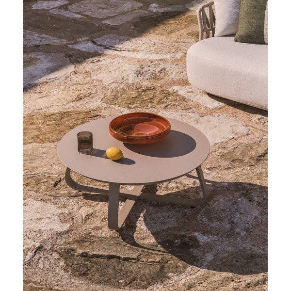 Metāla apaļš dārza kafijas galdiņš ø 80 cm Tamaris – Kave Home-image-1