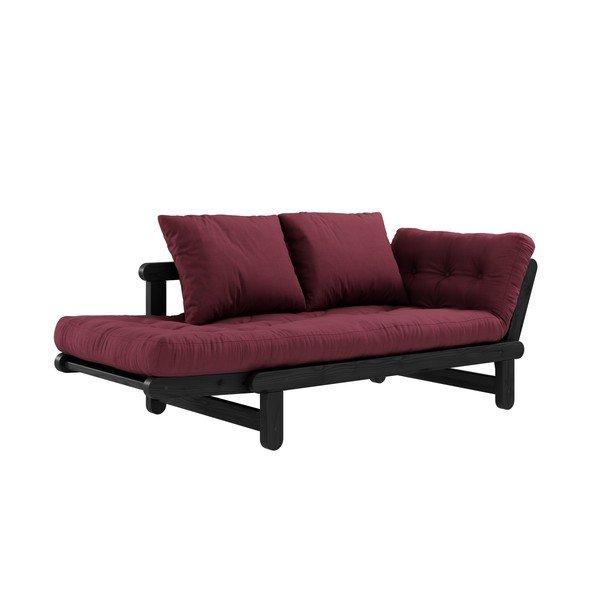 Izvelkamais dīvāns Karup Design Beat Black/Bordeaux-image-4