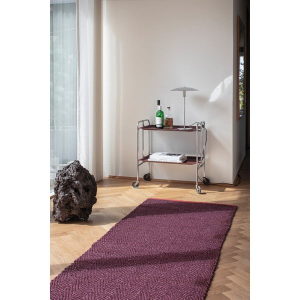 Bordo džutas celiņa paklājs 80x245 cm Notes – Mette Ditmer Denmark-image-2