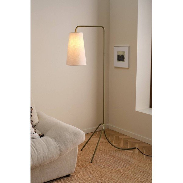 Haki/krēmkrāsas tekstila stāvlampa ar saliekamu konstrukciju (augstums 154 cm) Vivienne – Jotex-image-1