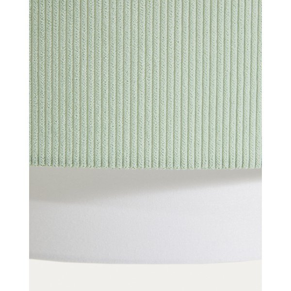 Balta/tirkīzzila bērnu lampa ar auduma abažūru Bianella – Kave Home-image-4