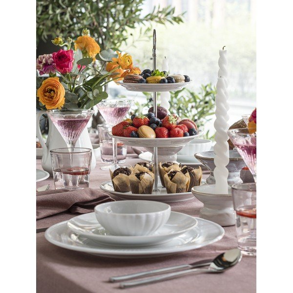 Sudraba krāsas nerūsējošā tērauda galda piederumi (16 gab.) Fuga – Gense-image-4