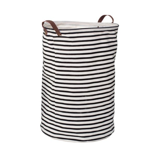 Melnbalts tekstila veļas grozs 54 l Stripe – Premier Housewares