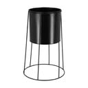 Melns puķu podu turētājs Esschert Design Planter