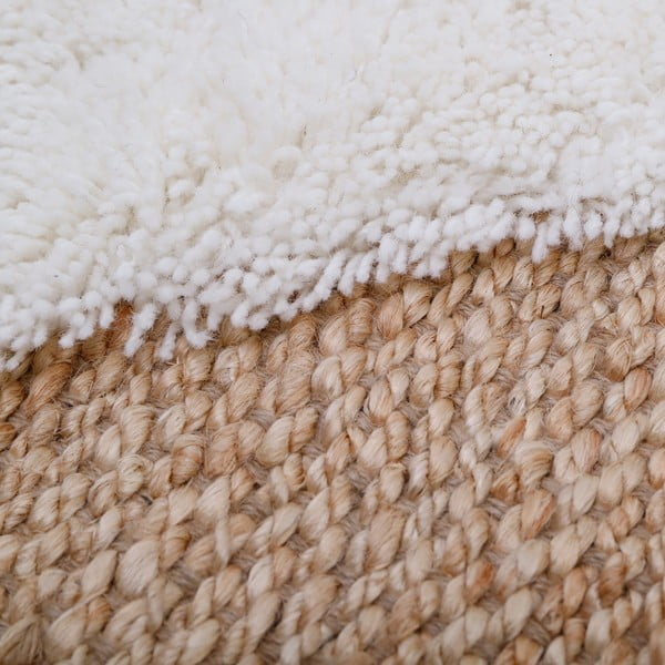 Dabīga toņa ar rokām darināts paklājs Nattiot Elton, 110 x 170 cm-image-2