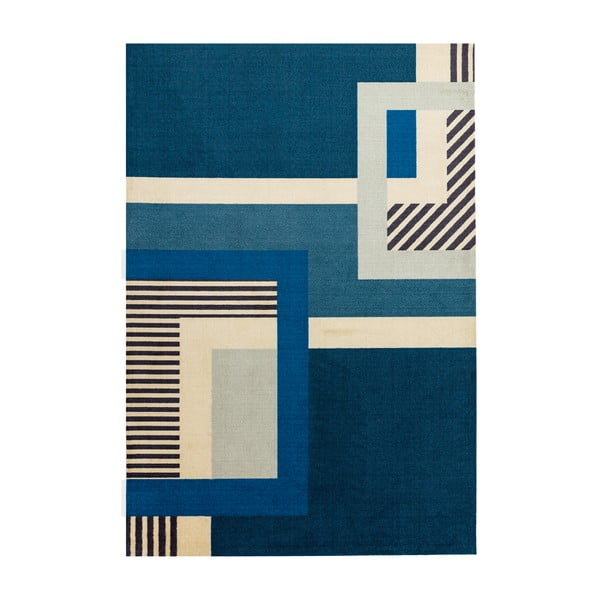 Zils paklājs Āzijas paklāji Riley Gerro, 160 x 240 cm