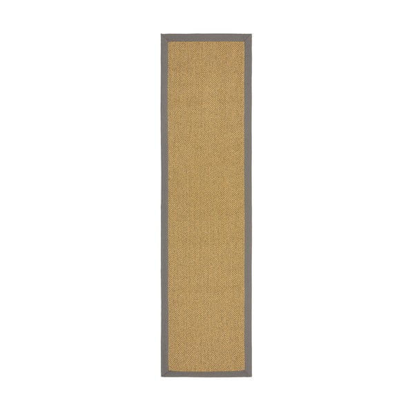 Pelēks/gaiši brūns iekštelpu un āra paklājs 60x230 cm Sisal Look – Flair Rugs