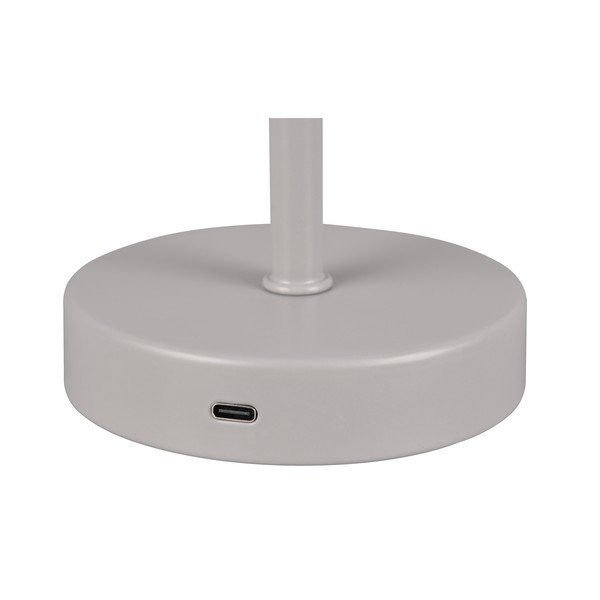 Gaiši pelēka LED galda lampa ar regulējamu spilgtumu (augstums 30 cm) Jeff – Reality-image-4