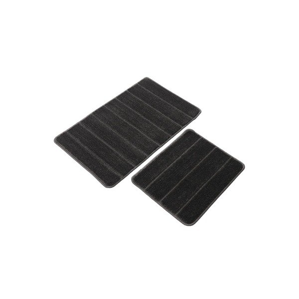 Antracīta pelēki vannas istabas paklājiņi (2 gab.) 50x80 cm Yeni Cizgli – Foutastic