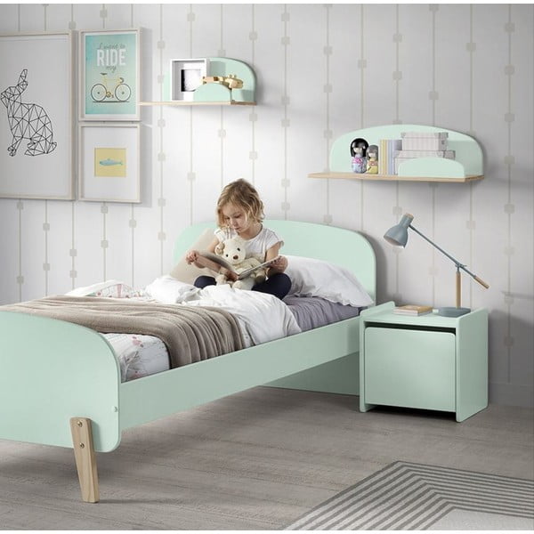 Piparmētru zaļš naktsgaldiņš Vipack Kiddy-image-2