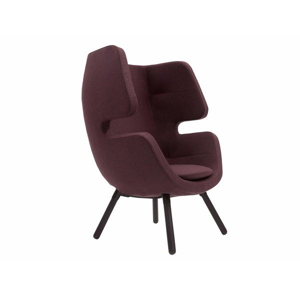 Tumši violets atpūtas krēsls Softline Moai-image-1