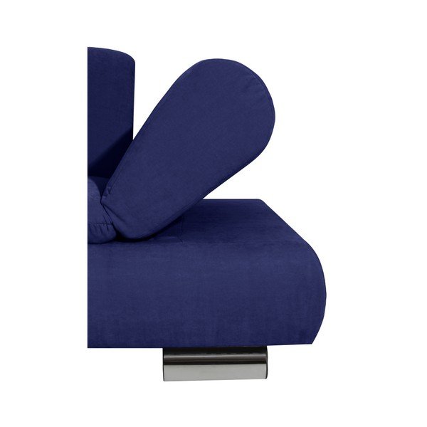 Tumši zils stūra dīvāns ar regulējamu roku balstu Max Winzer Palm Bay, kreisais stūris-image-1