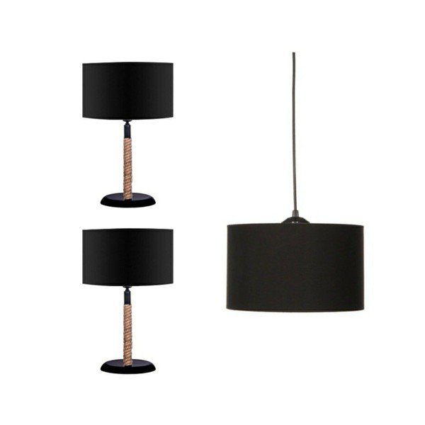 Melna galda lampa – Magenta Home-image-1