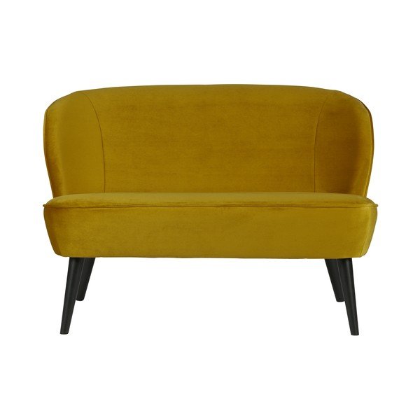 Sinepju dzeltens divvietīgs dīvāns WOOOD Sara-image-2