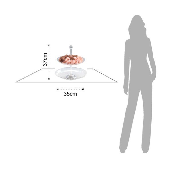 Caurspīdīgs servēšanas paplāte Tomasucci Pin Up-image-1