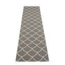 Pelēks iekštelpu un āra celiņa paklājs 70x300 cm Kotte Charcoal – Pappelina