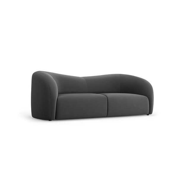 Pelēks samta dīvāns 197 cm Santi – Interieurs 86-image-2
