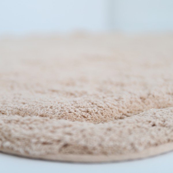 Gaiši rozā mazgājams/ar rokām darināts kokvilnas apaļš paklājs ø 110 cm Sweet April Nude – Nattiot-image-4