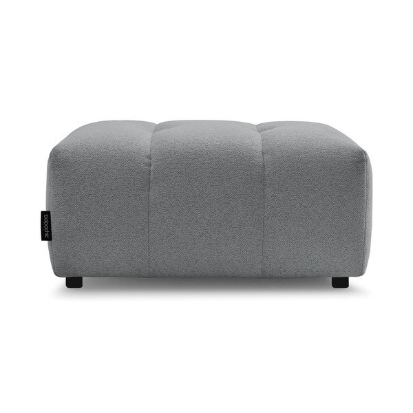 Pelēks kāju soliņš no šenila auduma Roxelane – Bobochic Paris