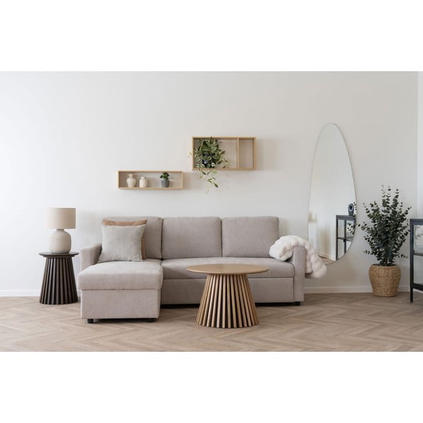 Dabīga toņa daudzlīmeņu bambusa sienas plaukts 70 cm Ember – House Nordic-image-4