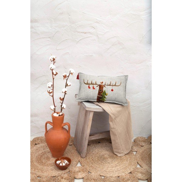 Ziemassvētku dekoratīvais spilvens 35x50 cm Reindeer – Little Nice Things-image-4