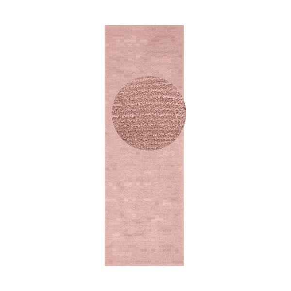 Rozā paklājs Mint Rugs Supersoft, 80 x 250 cm