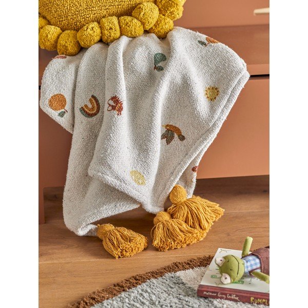 Balta bērnu sega 80x100 cm Agnes – Bloomingville Mini-image-1