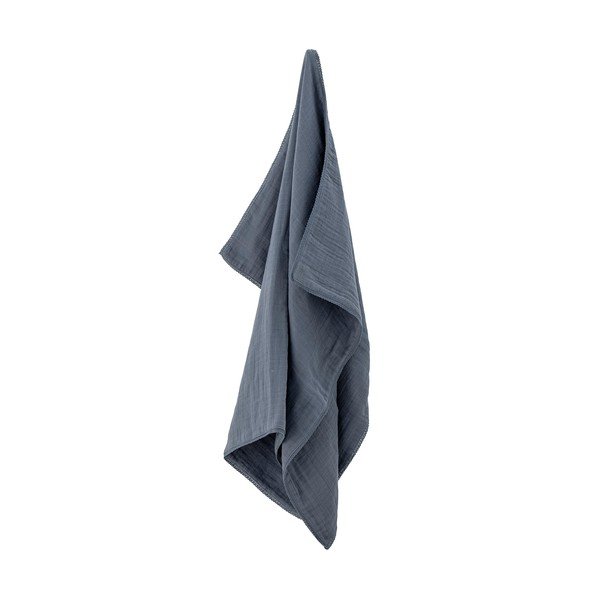 Tumši zila kokvilnas bērnu sega 100x80 cm Muslin – Bloomingville Mini-image-3
