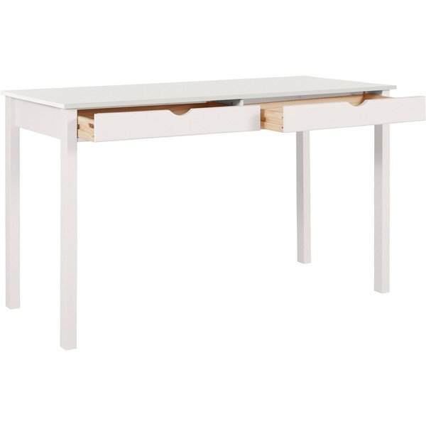 Balts rakstāmgalds no priedes koka Støraa Gava, garums 140 cm-image-2