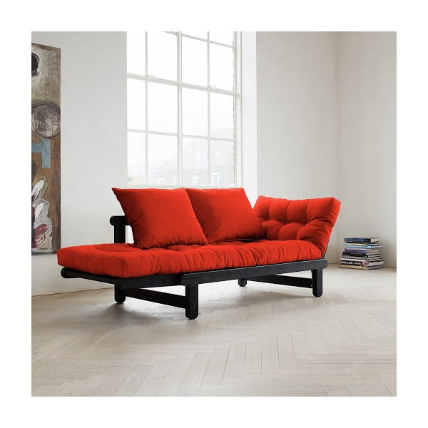 Dīvāns gulta Karup Beat Black/Red