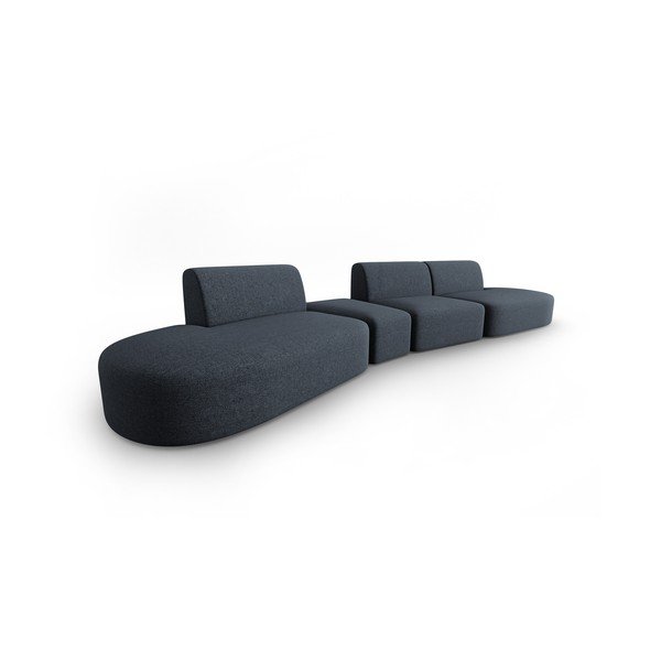 Tumši zils dīvāns 412 cm Shane – Micadoni Home-image-1