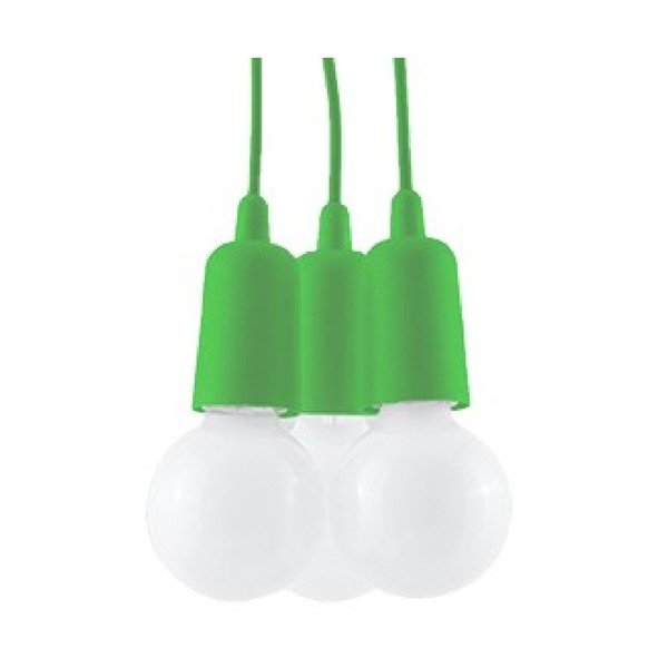 Zaļa piekaramā lampa 15x15 cm Rene – Sollux-image-2