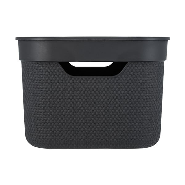 Plastmasas uzglabāšanas kaste ar vāku Deco – Rotho-image-3