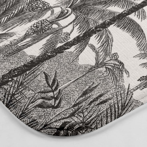 Melns/bēšs vannas istabas paklājiņš 45x75 cm Cocoty – douceur d'intérieur-image-3